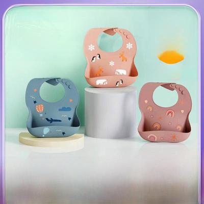 Children's Silicone Bib - Thickened 3D Baby Bib for Eating & Saliva Protection
