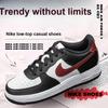 New Nike Air Force 1 GS Black Dark Team Red FZ4351-001