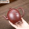 300ml Luxury Yixing Purple Clay Teapot Handmade Flower Bird Pot Raw Ore Red Dragon Mud Tea Maker Kettle With Infuser Zisha Tea