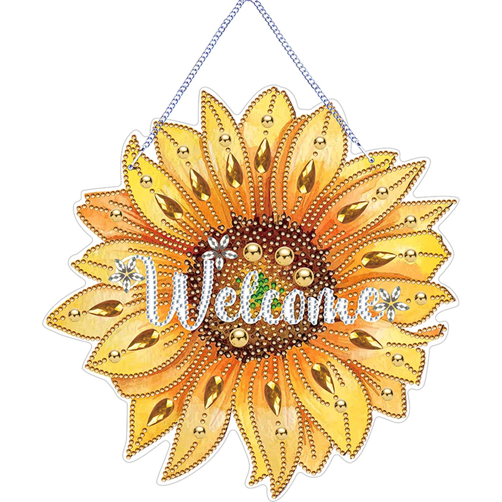 

Acrylic Summer Vibe 5D DIY Diamond Painting Dots Pendant Rhinestone Diamond Art Window Pendants for Garden Window Decor