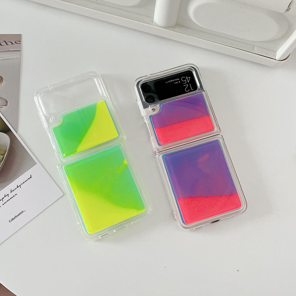 Samsung Z Flip3 Luminous Glitter Anti-Drop Foldable Phone Case