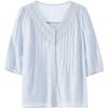 Betu Women's V-Neck Lace Trim Blouse