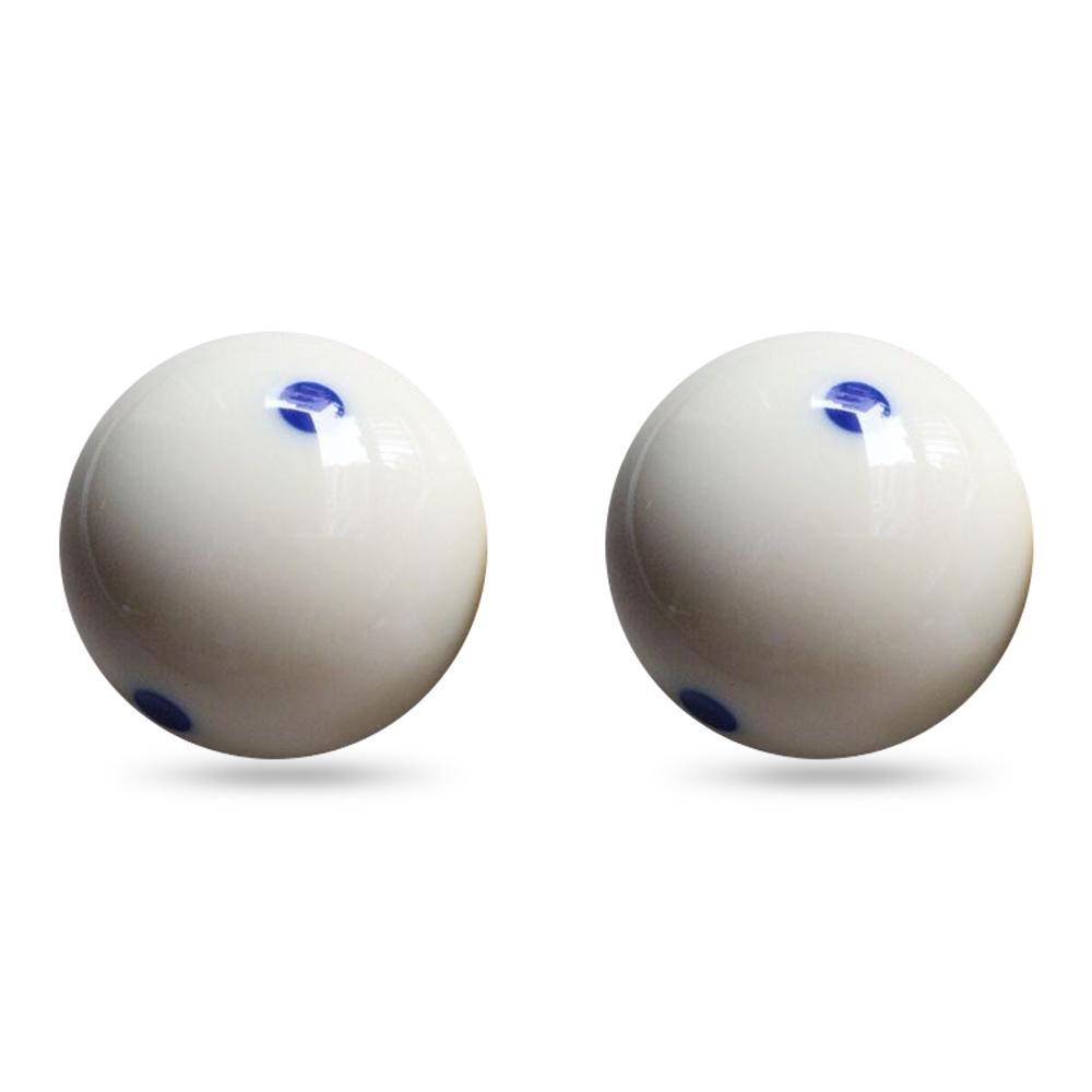 1/2 buc Biliard Practică Antrenament Minge Cue 57.2mm Standard Pool Biliard Minge Cue cu 6 Puncte Albastre