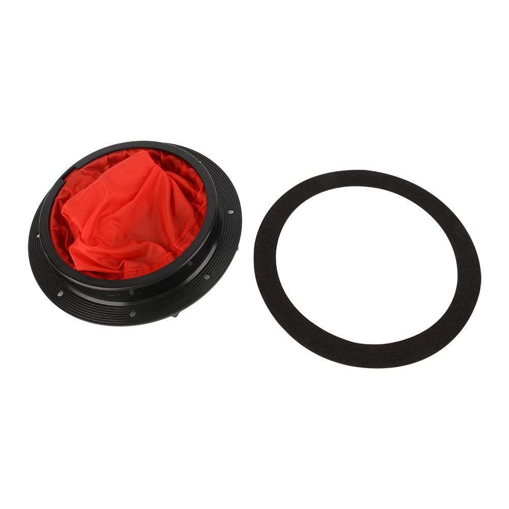 Black Deck Plate Ranking with Red Waterproof Bag Corrosion Resistant Deck   with Storage Bag for Kayak Canoe Accessory