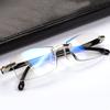 2 Pairs of Fashionable Frameless Anti Blue Light Reading Glasses Suitable for Both Men and Women