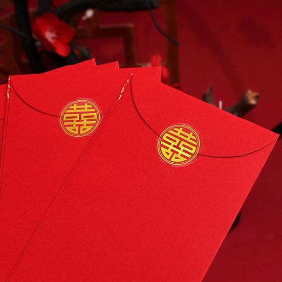 20 Sheets Chinese Lucky Label Stickers Self Adhesive Strong Stickiness Rich Color DIY Gift Box Package Seal Label Stickers