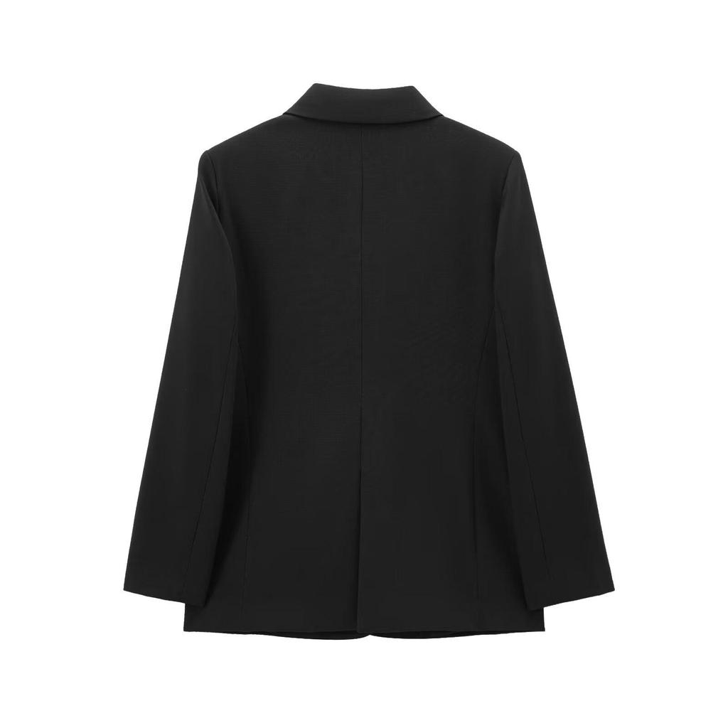 2024 Autumn Retro Street-Style Women’s Loose Suit Jacket - European & American Fashion