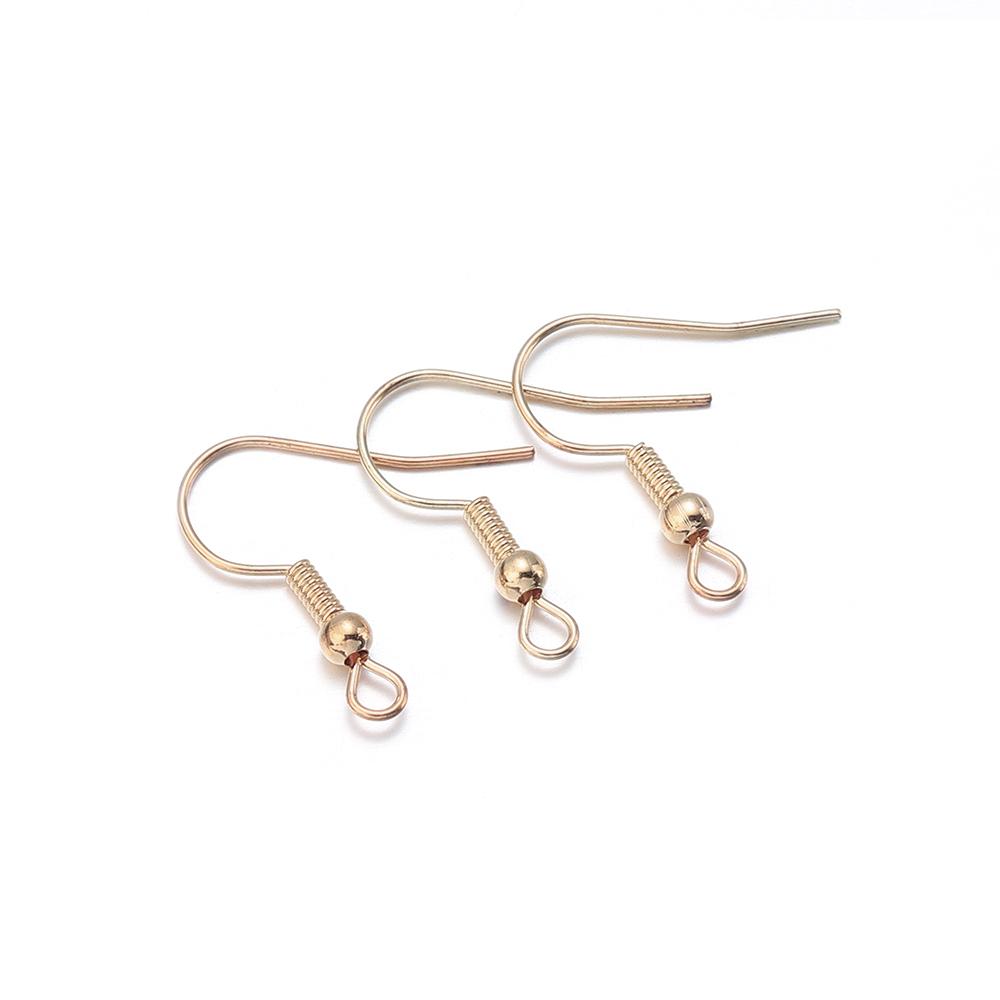 100-200pcs Iron Earring Hooks DIY Earring Findings Earrings Clasps Ear Hooks Earring Wires For Jewelry Making Supplies Wholesale