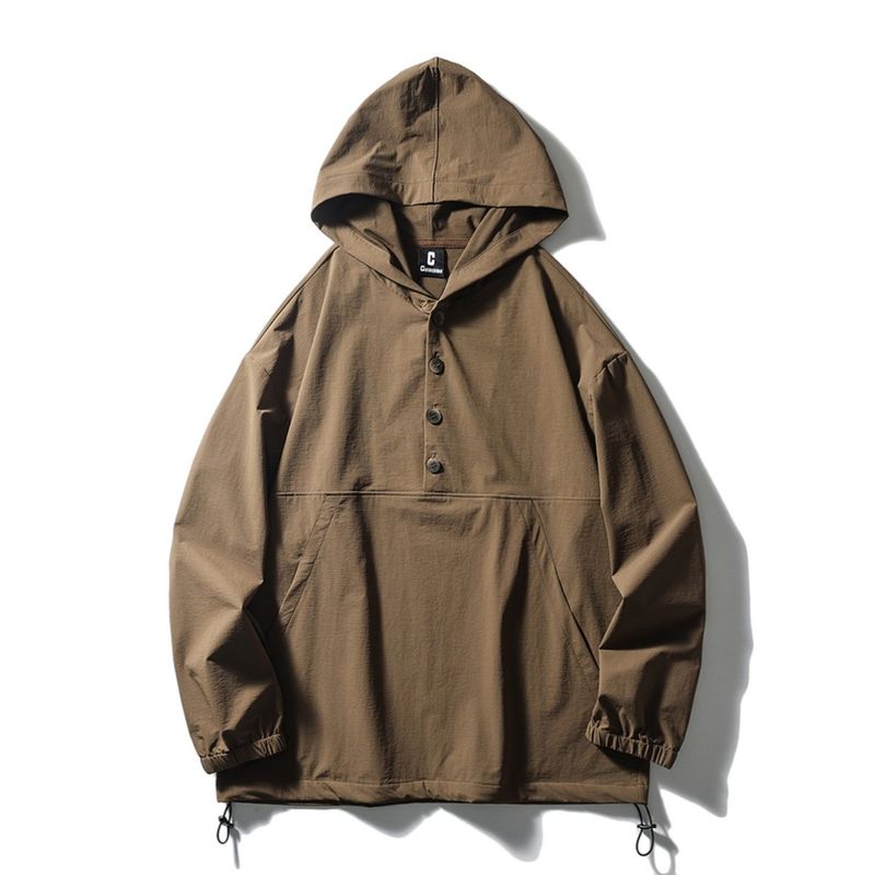 Outdoor Sports Mountain Function Lightweight Quick-Drying Coat Men's Thin Pullover Hooded Jacket Export American Sweatshirt