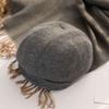 Pattern Cotton Polyester Fleece Korean Style Hat Women Beret Round Beret Winter Autumn Hat