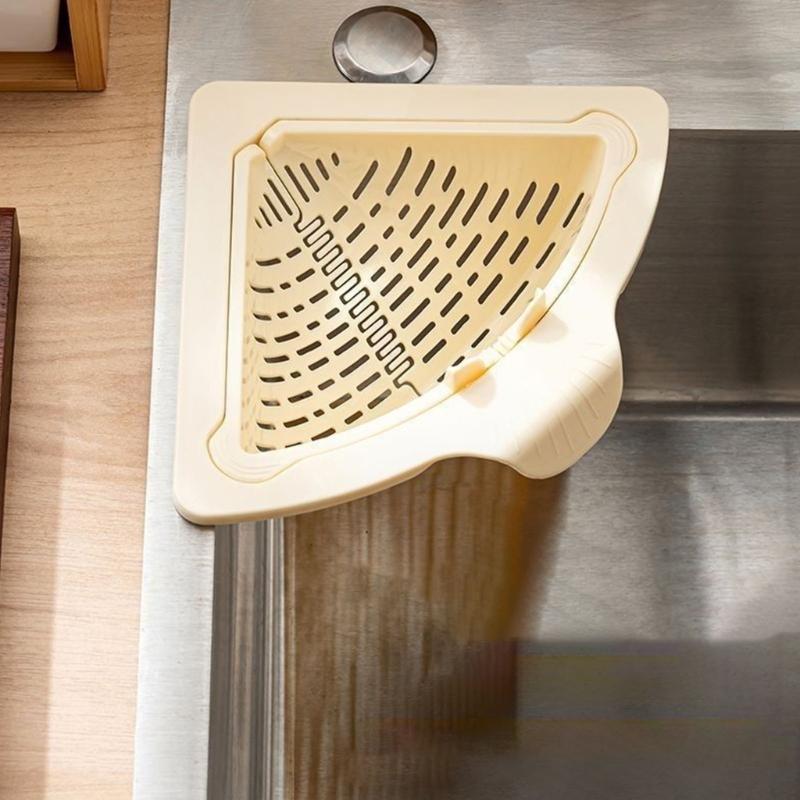Suction Cup Press Sink Drainer Basket Automatic Dumping Strainer Basket Hanging Faucet Sponge Storage Rack
