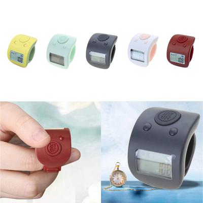 9 Channel Ring Tally Counter Clicker with Food Grade Silicone Ring Belt Clear NightsLight Screen for Meditation Exercise