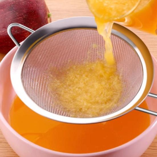 Feinmaschiges Küchensieb Edelstahl-Sieb Schaumlöffel mit Griff Multifunktionale Siebe für Lebensmittel Tee Reis Saft Mehl Backen