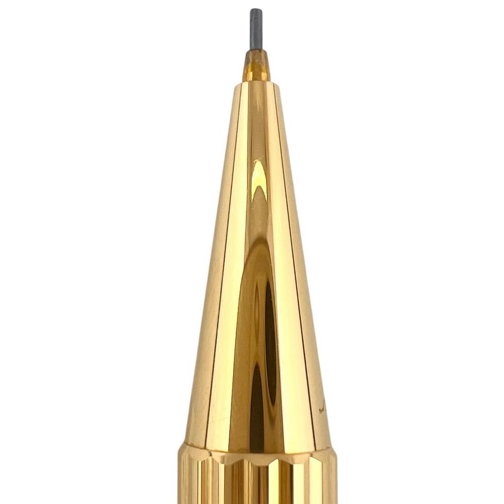 Excellent Cartier Mechanical Pencil Must Do Trinity Stripe Pattern Gold Bordeaux Used