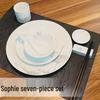 Chinese Ceramic Lotus Dining Set