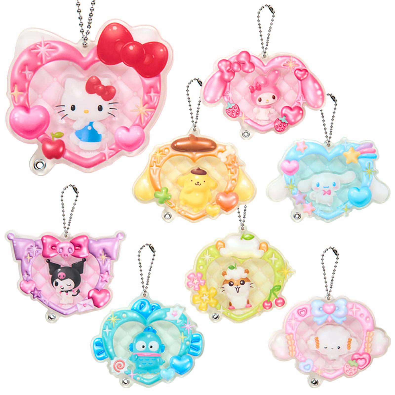 Sanrio Secret Custom Acrylic Charm Sanrio Characters 115860 (Heart Design)