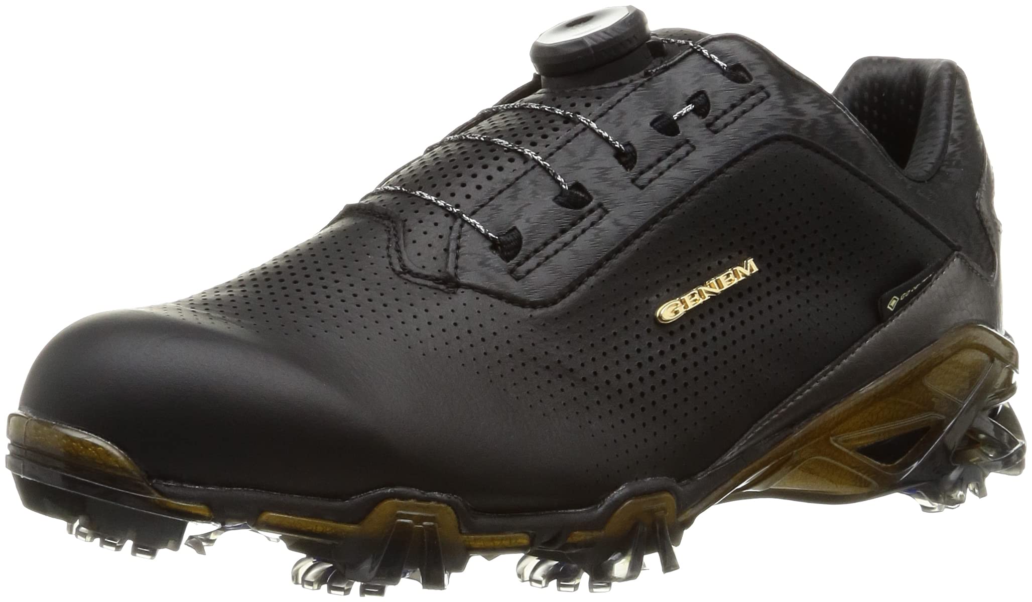 

Обувь для гольфа Genem PRO GTX BOA см 3E [Mizuno] Мужская Черный/Золотой 25.0