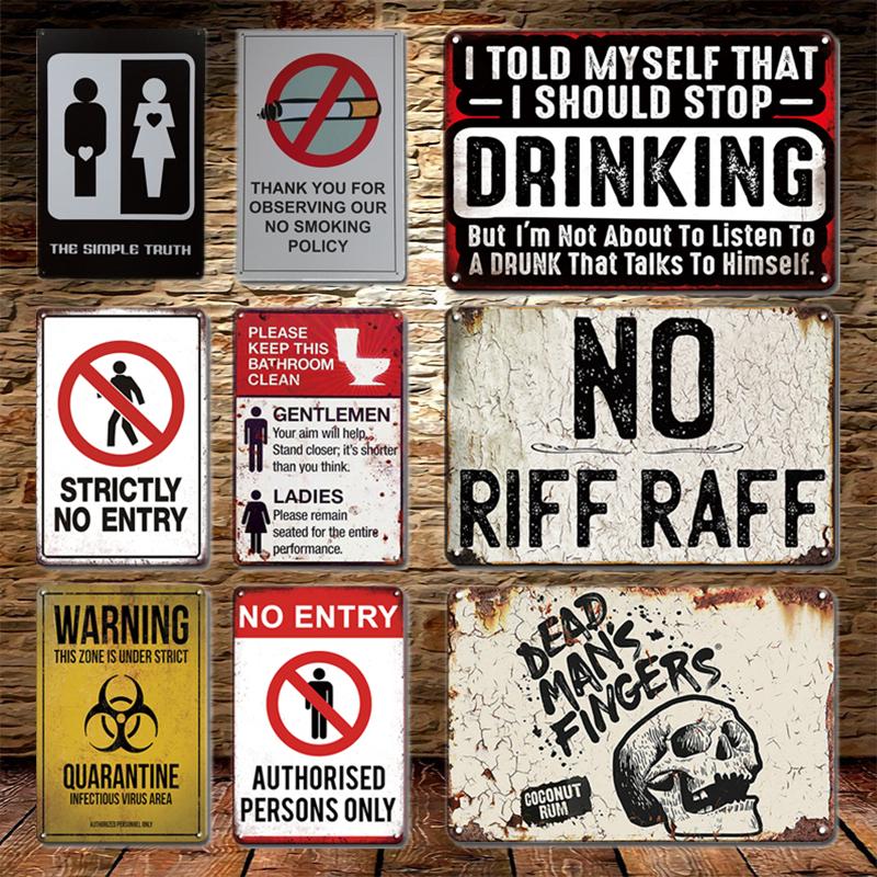 

Забавные туалетные знаки Винтажная металлическая пластина Жестяная вывеска Ретро Домашний туалет Декор Табличка Персонализированный Геймер Аксессуары для украшения комнаты