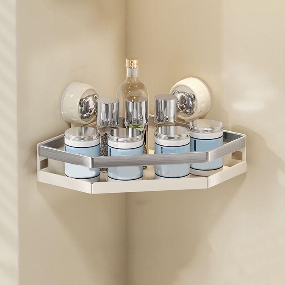 Triangular Corner Storage Shelf Stainless Steels Shower Shampoo Rack Toiletries Organizer  Corner
