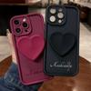 DIY Cute 3D Love Heart Silicone Phone Case For iPhone 16 ProMax Pro 16e 15 14 13 Mini 12 11 XS Max XR 7 Plus 8 6s Shockproof Cover Customized Name
