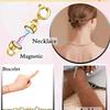 10Pcs/Set Magnetic Necklace Clasps and Closures Beads Chain Extender For Bracelet Safety Magnetic Locking Jewelry Making