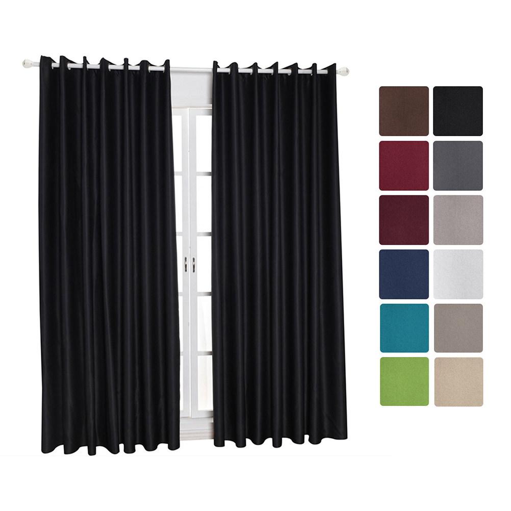 2 шт. Блэкаут Штора Оконная Штора Черная 160x132 см Декоративные Стильные Шторы для Гостиной Спальни Современные Домашние Шторы чёрный