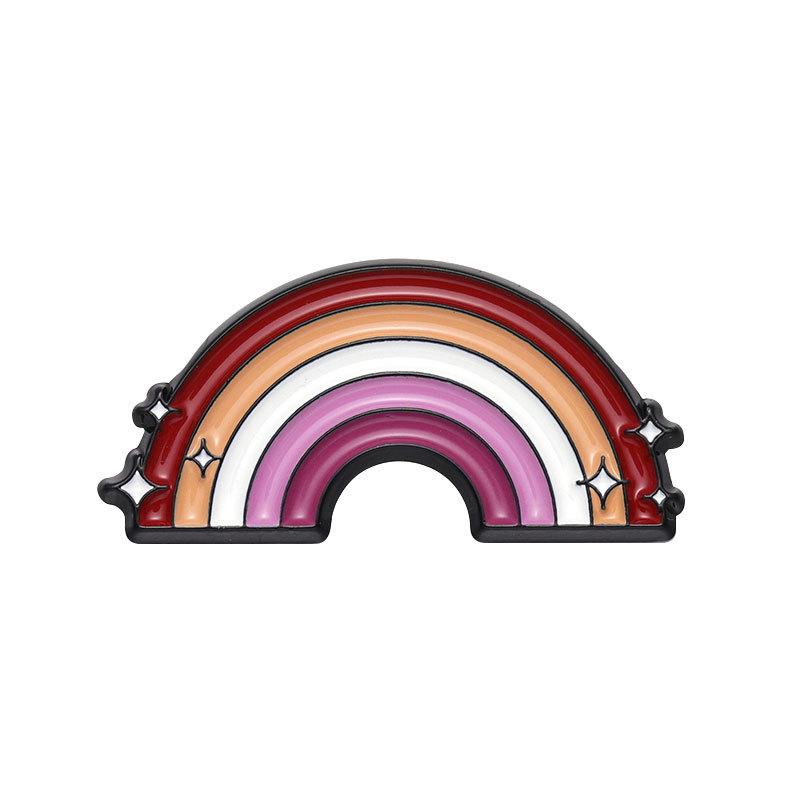 Kreative Niedliche Entenpaar Broschen - Geometrische Regenbogen Anstecknadeln für Mädchen