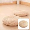 Alfombrilla Redonda para Asiento de Silla Cómoda Útil Tejido de Paja Redondo Puf de Suelo Hecho a Mano