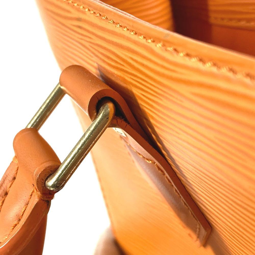 Louis Vuitton M5274H Epi Sac Plat PM Hand Bag Vertical Tote Bag Leather Orange