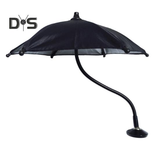 

Магнитный зонт для телефона, поворотный солнцезащитный зонт на гибкой стойке, регулируемый уличный солнцезащитный козырек для мобильного телефона, аксессуары для сотовых телефонов чёрный