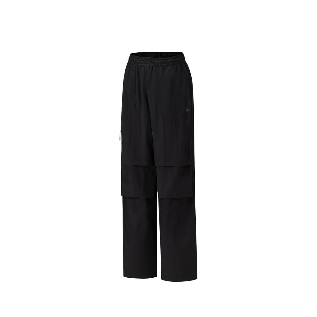 Anta Outdoors Woven Sports Long Pants Summer Casual Pants Women bottoms Basic-Black 962626501-4