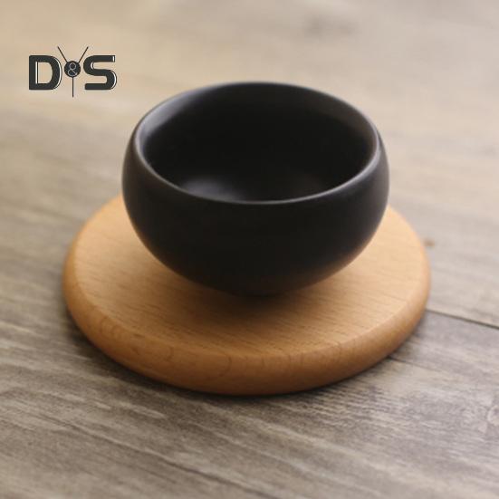 Cup Coaster Non Slip Versatile Wooden Beverage Drinking Coffee Coaster Kitchen Supply