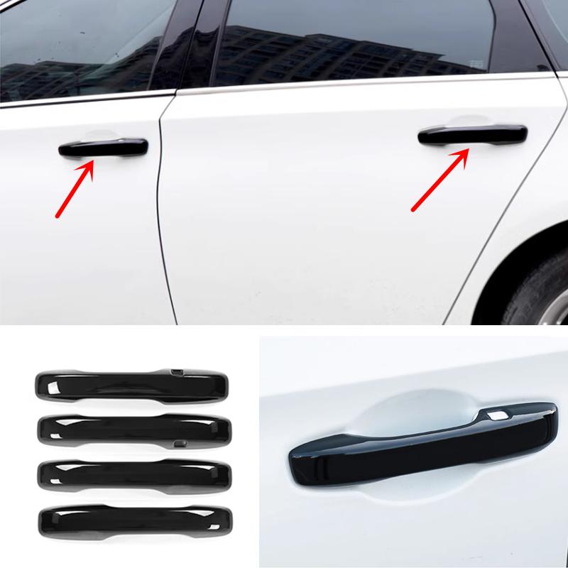 Bright black Front Car Door Handles Cover Trim 4pcs For Honda CRV CR-V  2024