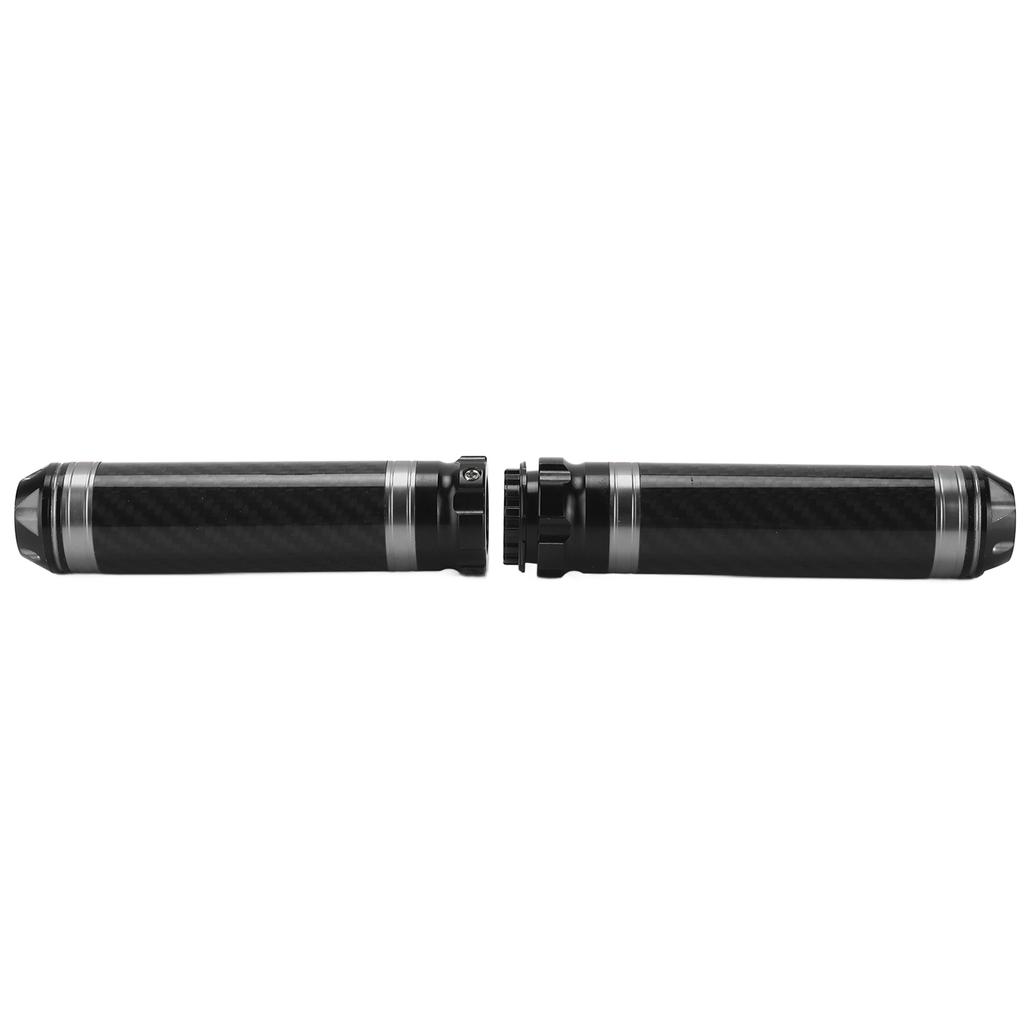 2PCS Motorcycle Handle Bar Grip Cover Carbon Fiber Corrosion Resistant Waterproof Universal for 7/8in HandlebarSilver