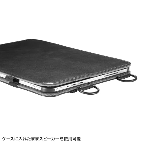 SANWA SUPPLY PDA-IPAD1712BK2 Case with Stand and Belt for iPad Pro 11-inch (M4/2024)