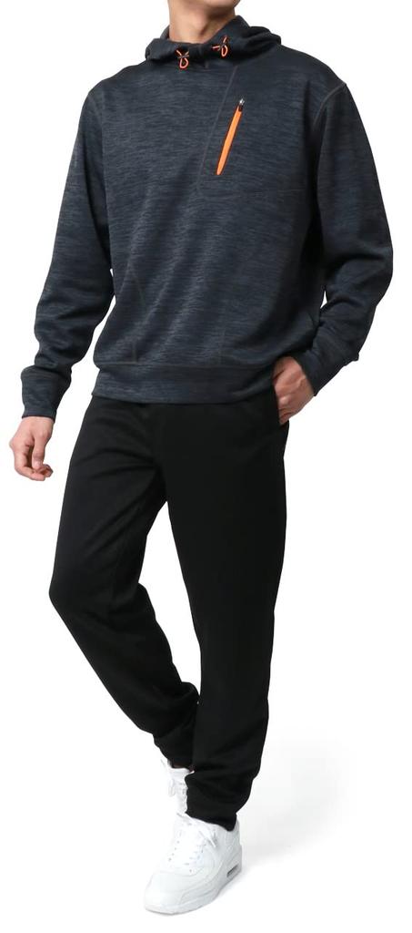 Top and Bottom Long Sweat Quick Custom UV Sports Room Charcoal LL [Tartex] Men's Jersey, Set, Sleeve, Absorbent, Drying, Made, Protection, Wear,