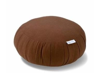 Poduszka do medytacji Buton Zen, Około 30 cm szerokości, Len, do medytacji, Zen i uważności, Wyprodukowano w Japonii (brązowy)
