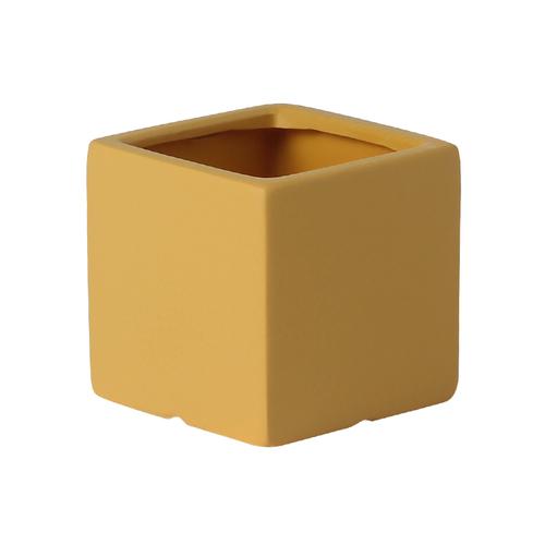 European-style Square Succulents Flower Pot Countertop Ornaments Color Ceramic Flower Pot Plant Potted Garden Decoration Modern