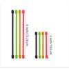5pcs Reusable Silicone Cable Ties-Elastic Cord Management Holders with 3/6/8Inch Adjustable Straps,Cable Organizer,random Color