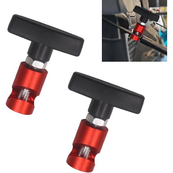 2 PCS Car Hood Prop Clamp, Lift Support Clamp with Brass Core Protection, Multi-purpose Snap-on Lifting Rod Anti-pinch Device, for Cars Trucks SUVs