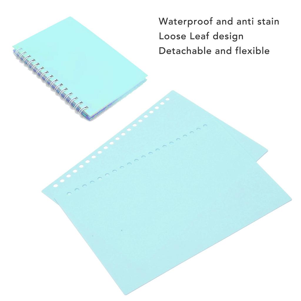 20 Sheets Loose Leaf Binding Cover 20 Holes Flexible PP Plastic Loose Leaf Presentation Binding Case