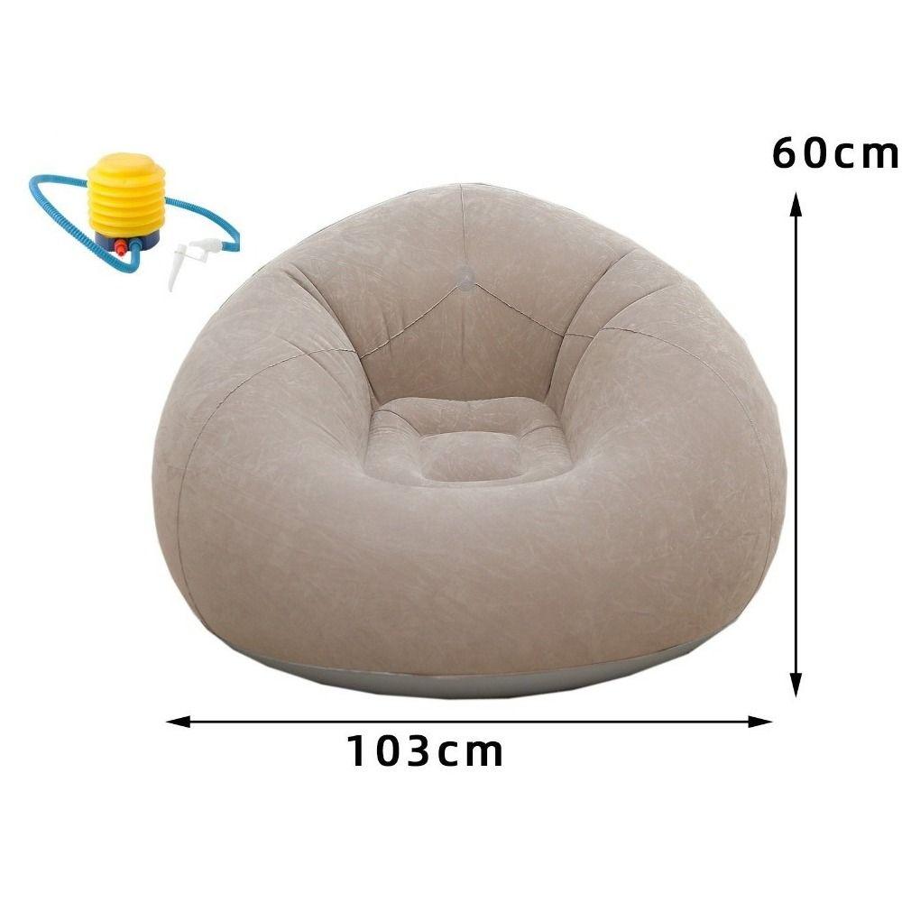 Durable Soft Inflatable Chair Foldable Multi-Purpose Garden Chair Lightweight Comfortable Single Inflatable Sofa Living Room