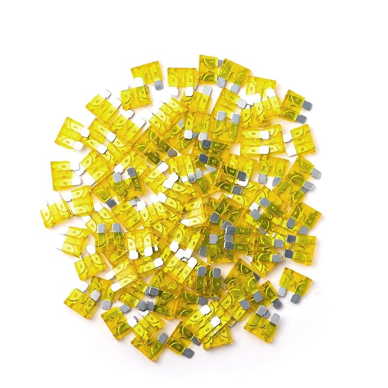 100Pcs 3 Amp Fuses HVAC ATC/ATO Stanbdard Fuse, 3A Car Fuse Blade for Automotive, Truck, Boat, Motorcycle