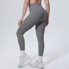 High-waisted, Skin-tight Running and Workout Leggings; Butt-lifting Fitness Leggings; Sexy, Figure-hugging Solid-colour Yoga Leggings for Pilates