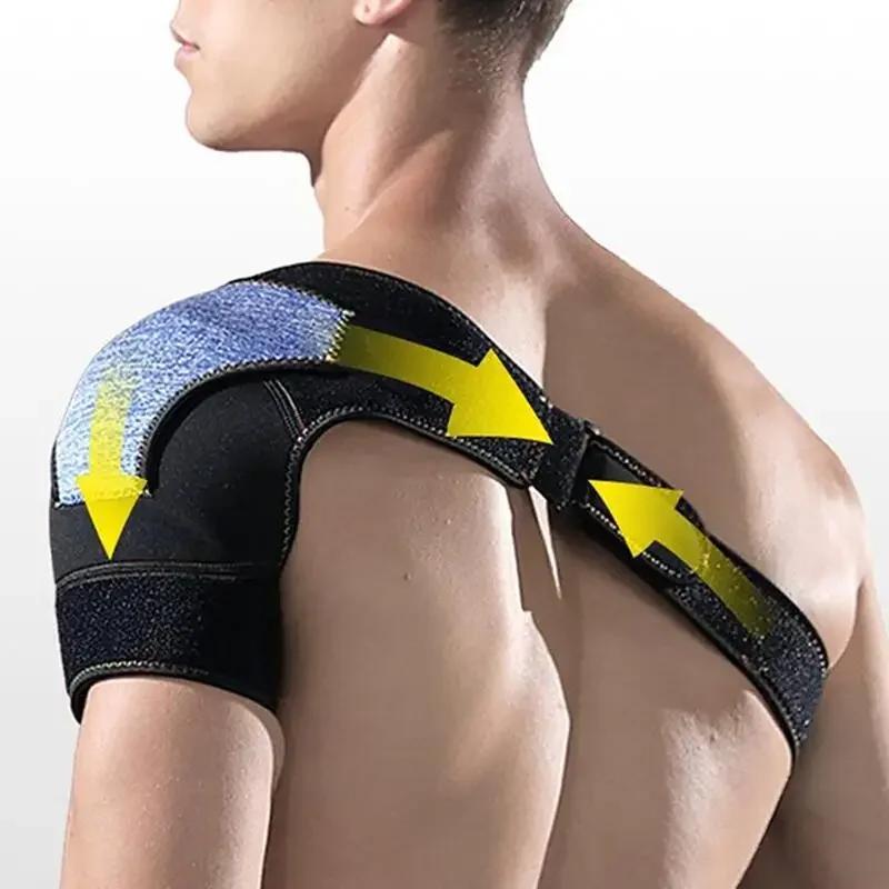 Adjustable Left Right Shoulder Support Belt For Torn Rotator Cuff Relief Compression Strap Protector Brace
