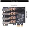 Practical PCIe to 4 Port USB 4Pin Card Adapter Card Desktop USB PCIE USB 3.2 Expansion Card for Desktop Motherboard