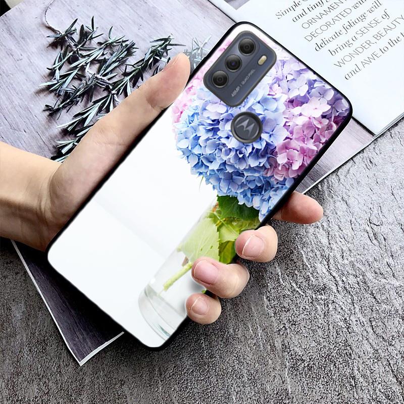 Etui na telefon z motywem hortensji dla Motorola Edge 50 40 Pro 40 30 Ultra Neo G Power G Stylus G Play E32 E20 E40