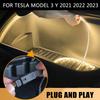 For Tesla Model 3 Y S X 2021-2023 Car Front Trunk Frunk LED Modified Surround Light Strip Waterproof Flexible Silicone LED Strip