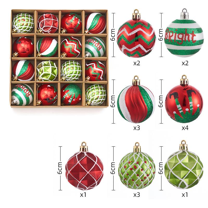 Christmas Decorations 44 Sets Electroplating Painted Balls New Christmas Balls Christmas Tree Pendants Christmas Balls