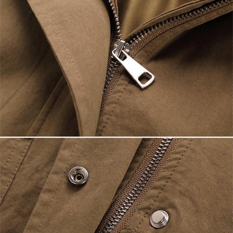 Krátký větruodolný kabát v korejském stylu pro ležérní ženy plus size